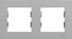 Фото Schneider Electric Рамка Miluz ED двухпостовая горизонтальная (WDE013A02)