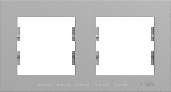 Фото Schneider Electric Рамка Miluz ED двухпостовая горизонтальная (WDE013A02)