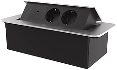 Фото Livolo Розетка тройная (VL-SHS013-TC-UC45W-6BP-S)