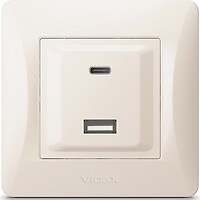 Фото Videx Розетка Binera компьютерная (VF-BNCHRUC20-CR/28201)