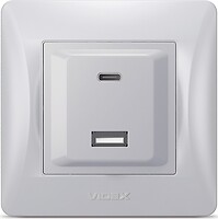 Фото Videx Розетка Binera компьютерная (VF-BNCHRUC20-SS/28202)