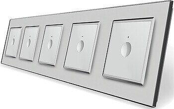Фото Livolo Сенсорный выключатель Sense (VL-C7FC1/FC1/FC1/FC1/FC1/FC1-10IP)