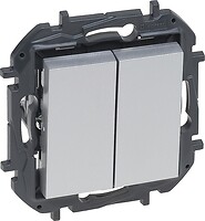 Фото Legrand Выключатель Niloe Step двухклавишный (863305B)