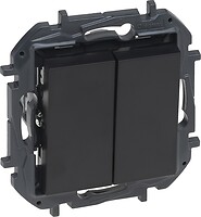 Фото Legrand Выключатель Niloe Step двухклавишный (863505B)