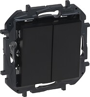 Фото Legrand Выключатель Niloe Step двухклавишный (863508B)