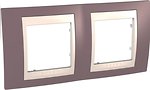 Фото Schneider Рамка Unica MGU6.004.576 двухпостовая горизонтальная
