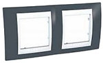 Фото Schneider Рамка Unica MGU6.004.877 двухпостовая горизонтальная