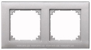 Фото Schneider Рамка Merten M-Plan MTN486260 двухпостовая