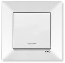 Фото Viko Выключатель Meridian одноклавишный с подсветкой