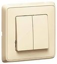 Фото Legrand Выключатель Cariva (773705) двухклавишный