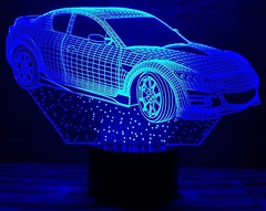 Фото 3D Toys Lamp Автомобиль 6