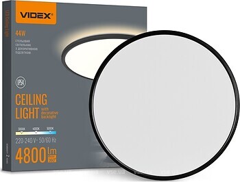 Фото Videx DL5R 44W 3000K-5000K Black VL-DL5R-44CB