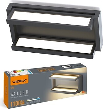 Фото Videx WL01 12W Black (VL-WL01-12CSB)