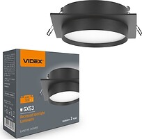 Фото Videx GX53 Black (VL-SPF33S-B)