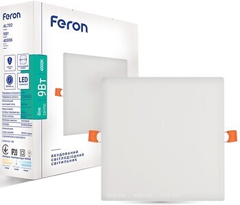 Фото Feron AL702 9W 4000K белый (01904)