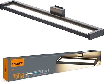Фото Videx WL02 18W 2800K-4000K-6000K Black (VL-WL02-18CSB)