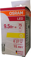 Фото Osram LED Star Classic A75 9.5W E27 2700K FR