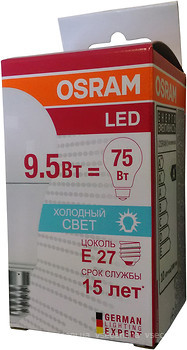 Фото Osram LED Star Classic A75 9.5W E27 6500K FR