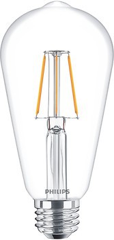 Фото Philips LED Classic Filament ST64 4-40W 3000K E27 CL ND APR (871869962313500)