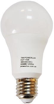 Фото Powerlux A65 15W E27 36V AC/DC (PW2134)