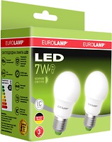 Фото Eurolamp LED EKO A50 7W 4000K E27 Набор 2 шт (MLP-LED-A50-07274(E))