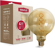 Фото Maxus LED Filament G125 4W 2200K E27 Vintage (1-LED-7125)
