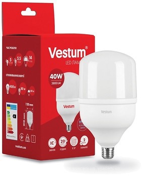 Фото Vestum Led T120 40W 6500K 220V E27 (1-VS-1603)