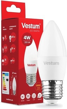 Фото Vestum Led C37 4W 3000K 220V E27 (1-VS-1306)