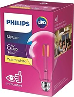 Фото Philips LED Classic Filament G120 6-60W 3000K E27 CL ND APR (871869962317300)