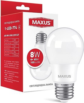 Фото Maxus A55 8W 4100K 220V E27 (1-LED-774)