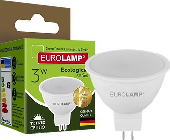Фото Eurolamp LED EKO MR16 3W 3000K GU5.3 (LED-SMD-03533(P))