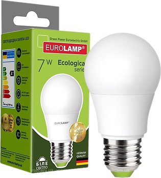 Фото Eurolamp LED EKO A50 7W 4000K E27 (LED-A50-07274(P))