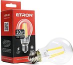 Фото Etron led filament A60 10W 4200K E27 Clear (1-EFP-108)
