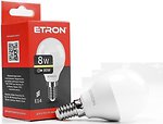 Фото Etron led G45 8W 3000K E14 (1-ELP-043)