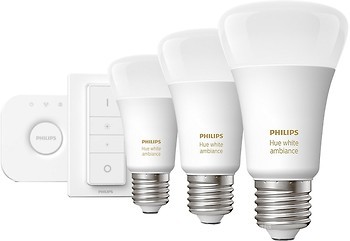 Фото Philips Hue 8.5W E27 White Ambiance Starter Kit (8718699673345)