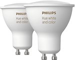 Фото Philips Hue 5.7W GU10 White and Color Ambiance Dual Pack (8718699629250)