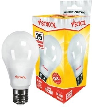 Фото Sokol led A65 12W 4100K E27 (89480)