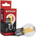 Фото Etron led filament G45 10W 3000K E27 Clear (1-EFP-155)