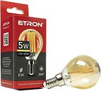 Фото Etron led filament G45 5W 2700K E14 Gold (1-EFP-184)