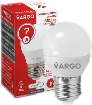 Фото Vargo led G45 7W 4000K E27 (V-110541)