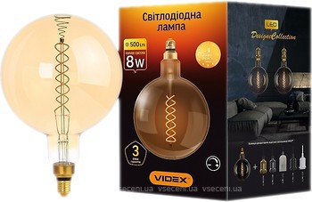 Фото Videx G200fasd Filament 8W 2200K E27 Dim (VL-G200fasd-08272/26225)