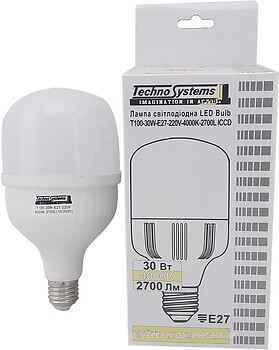 Фото Techno Systems led T100 30W 4000K E27 (TNSy5000259)