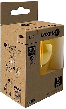 Фото Lexman G45 E14 4.5W 510LM FIL (824368)