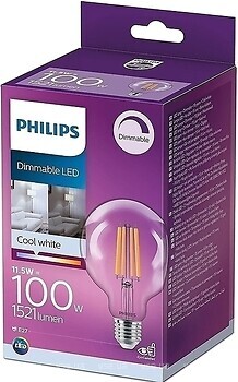 Фото Philips LED Classic 100W G95 E27 CW CL D 1PF/4 6500K (929002429766)