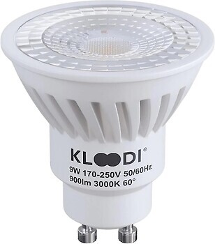 Фото KLOODI KDGU10-9WSMD 3K 60D GU10 9W 3000K