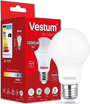 Фото Vestum Led A60 12W 6500K 220V E27 (1-VS-1115)