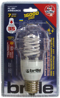 Фото Brille PL-SP 7W/864 E14 Ambiance Cold Cathode Blister Br Набор 2 шт (126913-2)