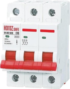 Фото Horoz Electric Safe C 10A 3P (114-002-3010-010)