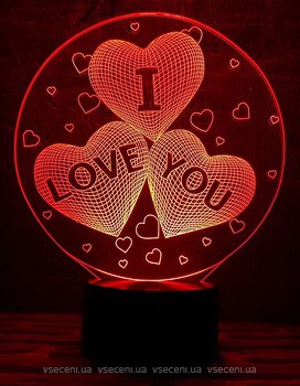 Фото 3D Toys Lamp I love you