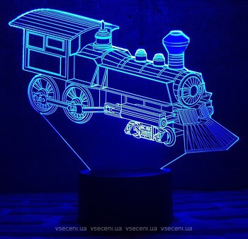 Фото 3D Toys Lamp Паровозик